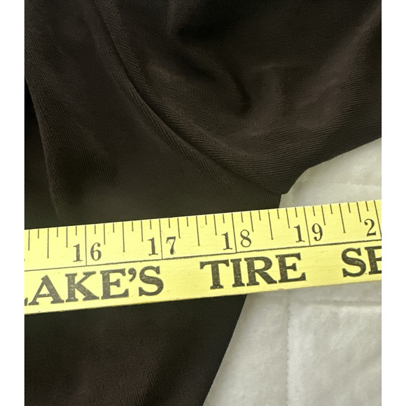 Chicos Travelers 0 Jacket Womens Small Brown Zipper Detail Open Slinky Travel - Picture 8 of 10